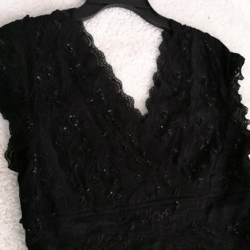 Marina black lace, beads ,and sequins 14
